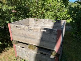 Palettenrahmen // SBB Wooden crate vintage garden