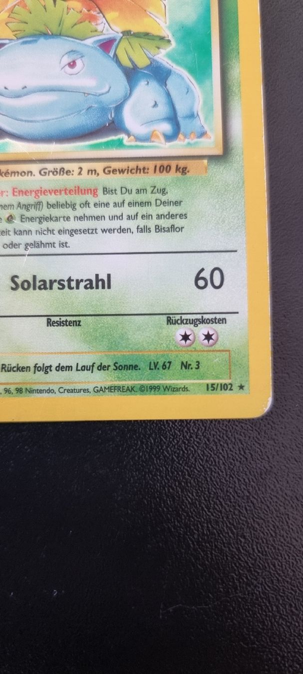 Pokémon Carte collezionabili: Bisaflor Holo Base Set unlimited 15/102 – Usato da Mellingen venduto da Nowl 3