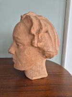 Sculpture terre cuite signée buste portrait