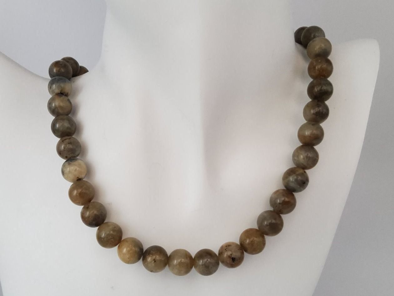 Ketten: Collier Labradorit mit Pyrit Kugeln – Neu (gemäss Beschreibung) aus Luzern von S.Kern01 1