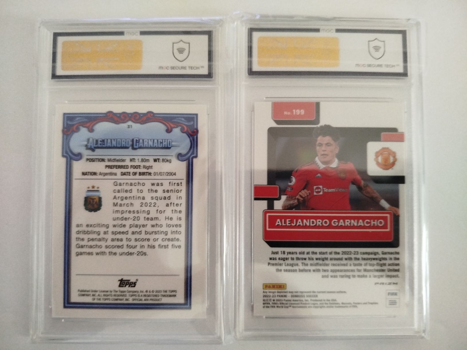 Panini Carte collezionabili: Alejandro Garnacho Rookie Karten - MGC 10 – Nuovo (secondo la descrizione) da Wettingen venduto da mirna04 1