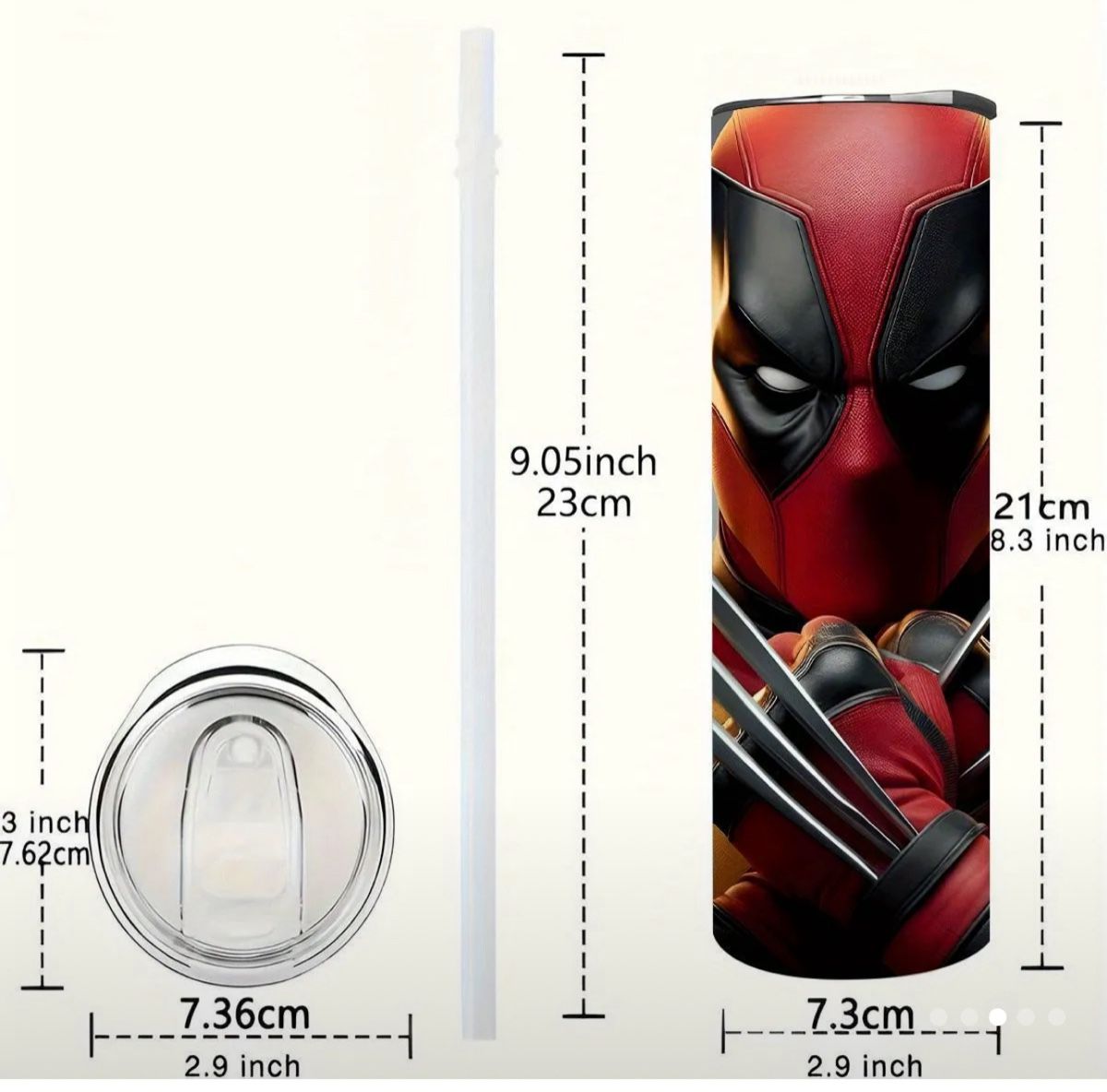 Tazze: Thermobecher Deadpool Wolverine Edelstahl 20oz – Nuovo e nell'imballaggio originale da Russikon venduto da Leks4 1