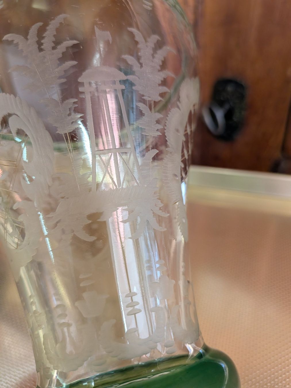 Vasi & Recipienti: Antike Vase, Glasvase vermutlich Böhmen ? – Usato da Emmen venduto da magelan 3