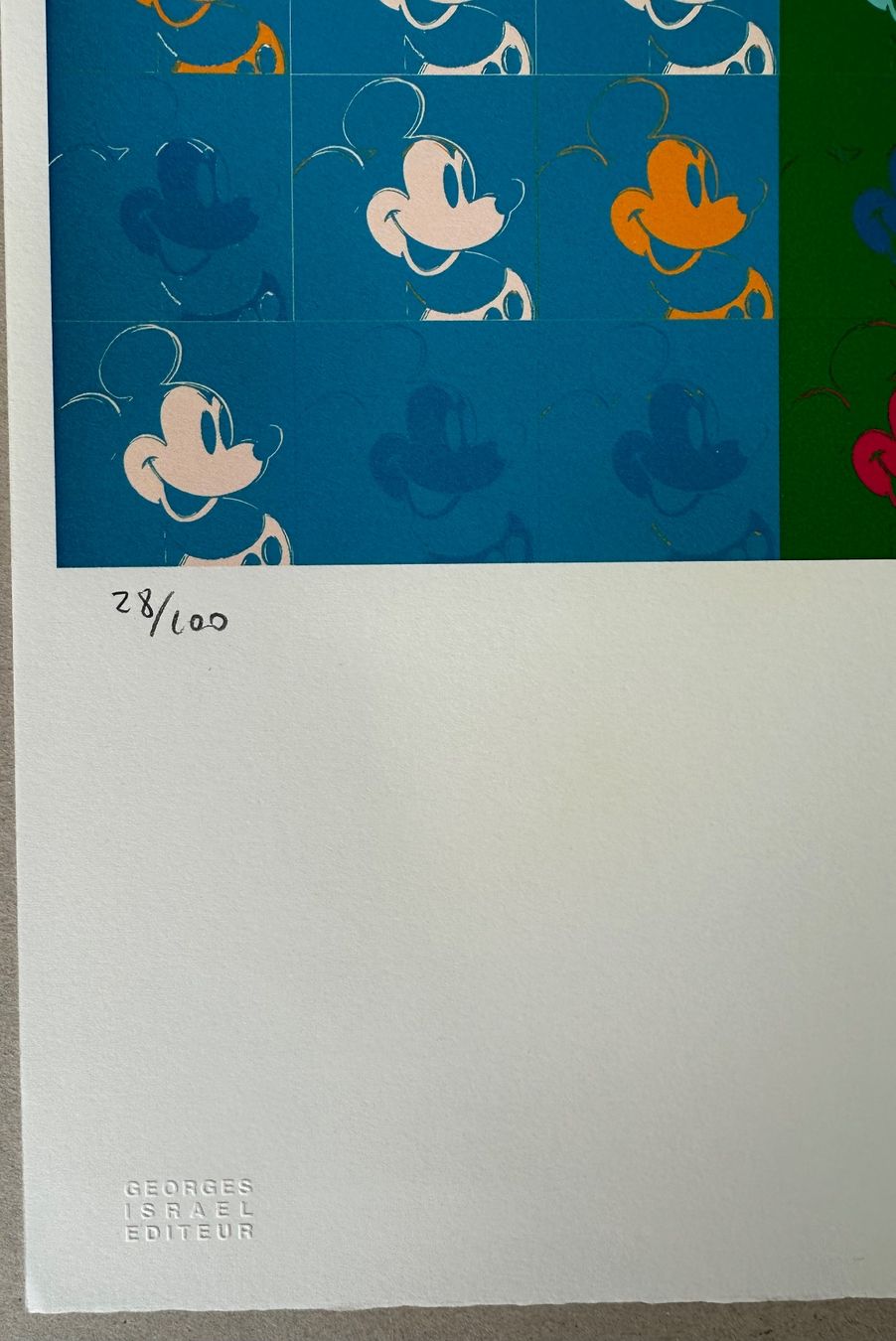 Gemälde: Andy Warhol: Multiple Mickey Mouse 28/100 – Neu (gemäss Beschreibung) aus Meilen von Smgdesign 2