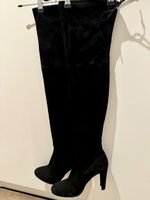 Stuart Weitzman Black Suede Gr 38.5  (Over the Knee Boot)