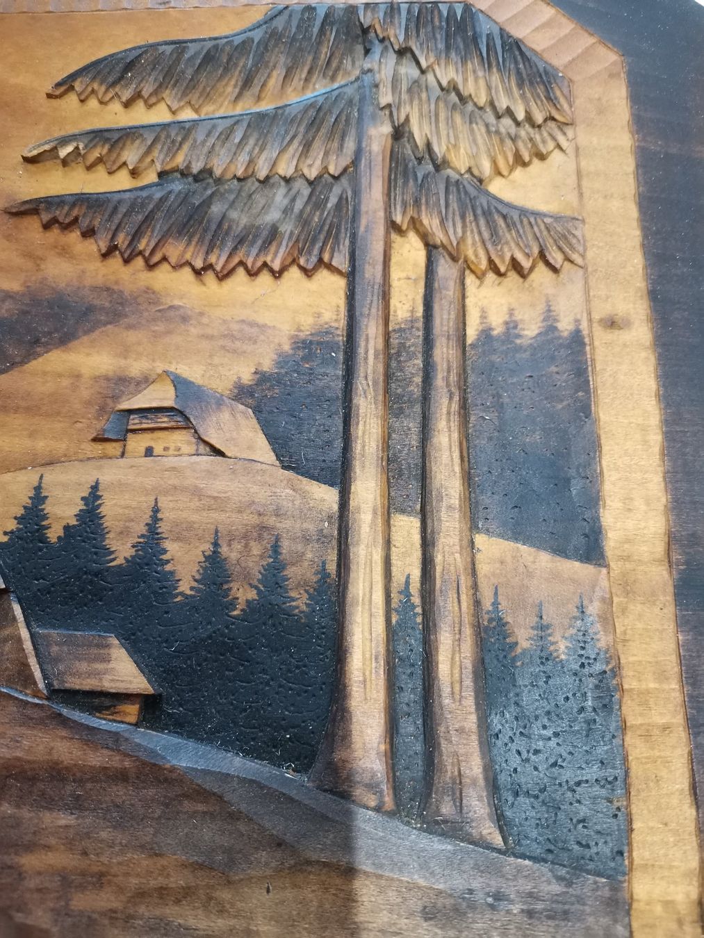 Poster & Bilder: Antikes Schweizer Holzreliefbild Handgeschnitzt – Gebraucht aus Suhr von Brocki-Suhr 3