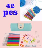 42pcs Häkelnadel Set Stricknadel Häkeln