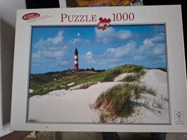 Puzzle Leuchtturm 1000 Teile Motiv Meer gebraucht