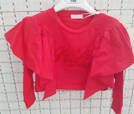 Neues Designer Sweatshirt mit Rüschen Gr. 98