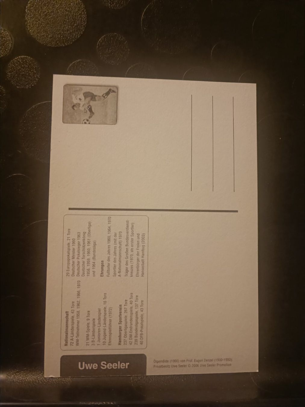 Autogramme: Uwe Seeler - Handsignierte Autogrammkarte – Gebraucht aus Menziken von Artographs 1