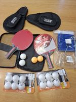 Tischtennis Set Schläger Bälle Netz Schläger Taschen neuwert