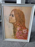 A 1960's Vintage Michael Johnson "Think Amber" Painting Copy