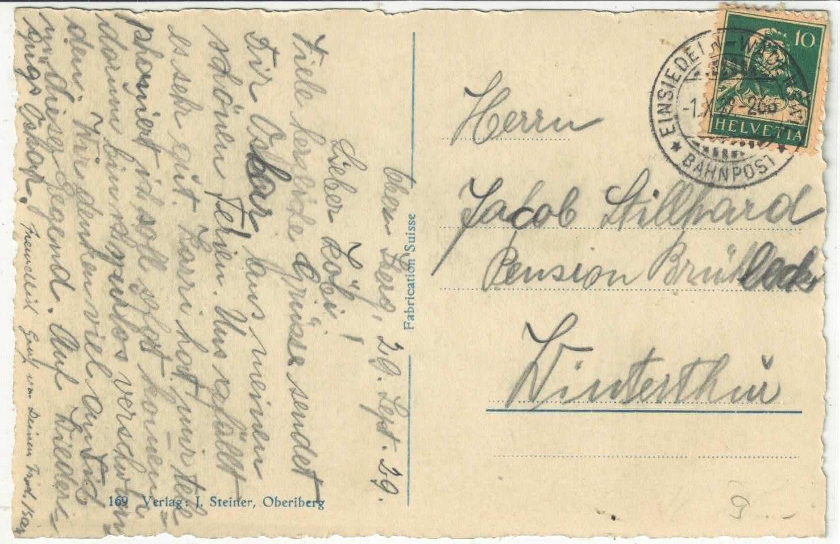 Cartes postales: Oberiberg - Generalansicht – D'occasion à Ettingen par Kartenplanet 1