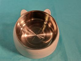 Katzen Futternapf mit Chromstahl Einlage