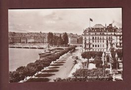 GENEVE - Quai et Monument Brunswick - Bateau CGN