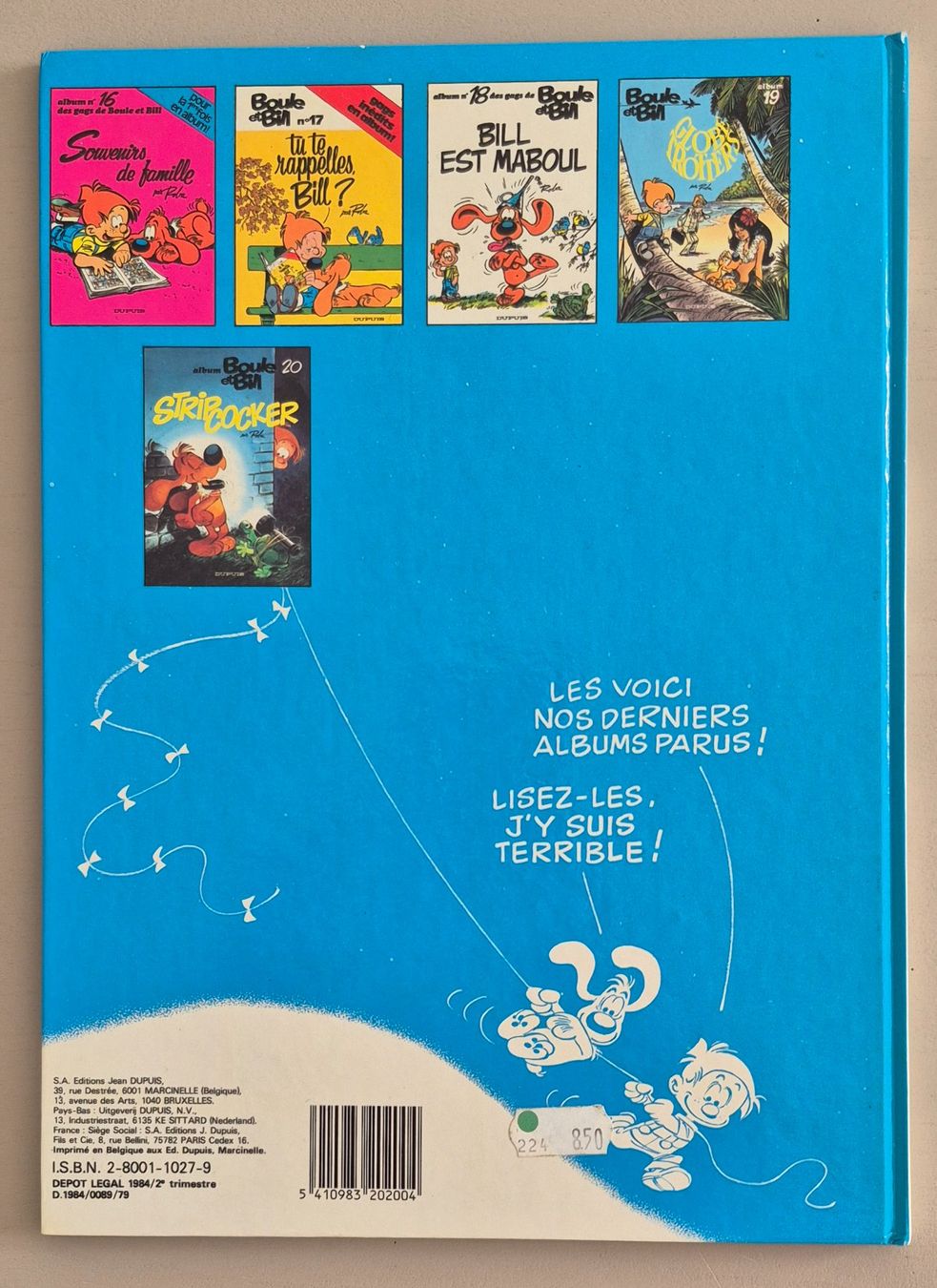 Fumetti: Boule et Bill - tome 20 - Strip-Cocker - EO 1984 – Usato da Grand-Lancy venduto da loi_599y 1