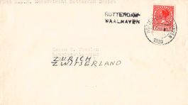 TOP Flugbrief: 1. Flug ROTTERDAM - ZÜRICH 1939, RF39.3