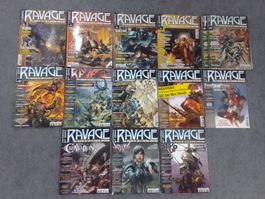 Lot de 39 magazines Ravage pour jeux de figurines fantasy
