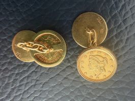 Exklusive Vintage Manschettenknöpfe aus 18K Gold 