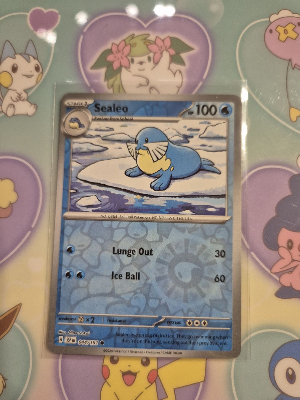 Pokémon Carte collezionabili: Sealeo Reverse Holo Pokemon SSP 044/191 EN – Nuovo (secondo la descrizione) da Altdorf UR venduto da Josi5588 1