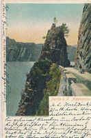 Axenstrasse -Partie an der .. Litho 1903