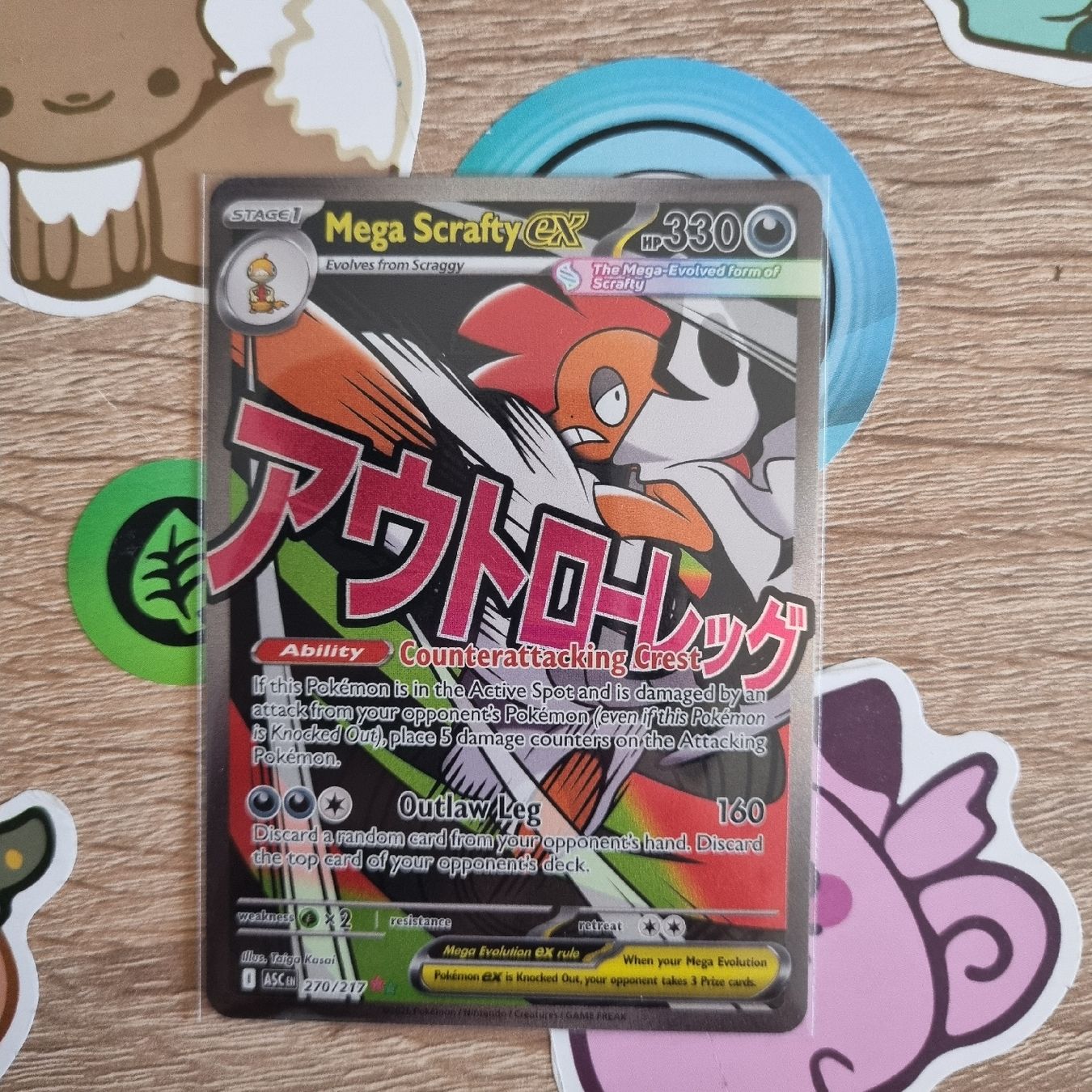 Pokémon Sammelbilder & Trading cards: Mega scrafty ex ME2.5 – Neu (gemäss Beschreibung) aus St-Maurice von Woopersonal
