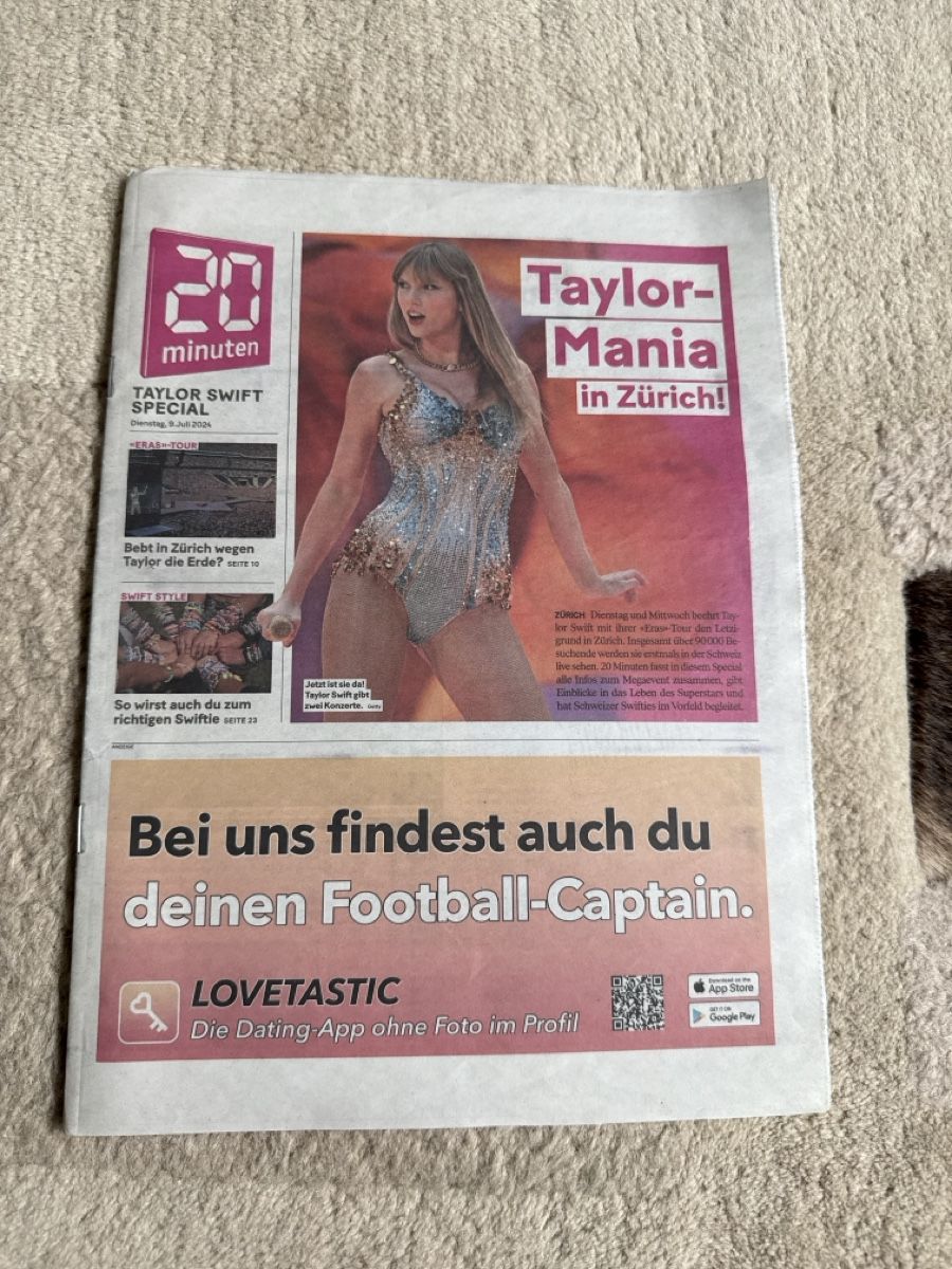 Zeitschriften & Magazine: 20 Minuten Taylor Swift Edition – Neu und originalverpackt aus Zürich von LorenaStein