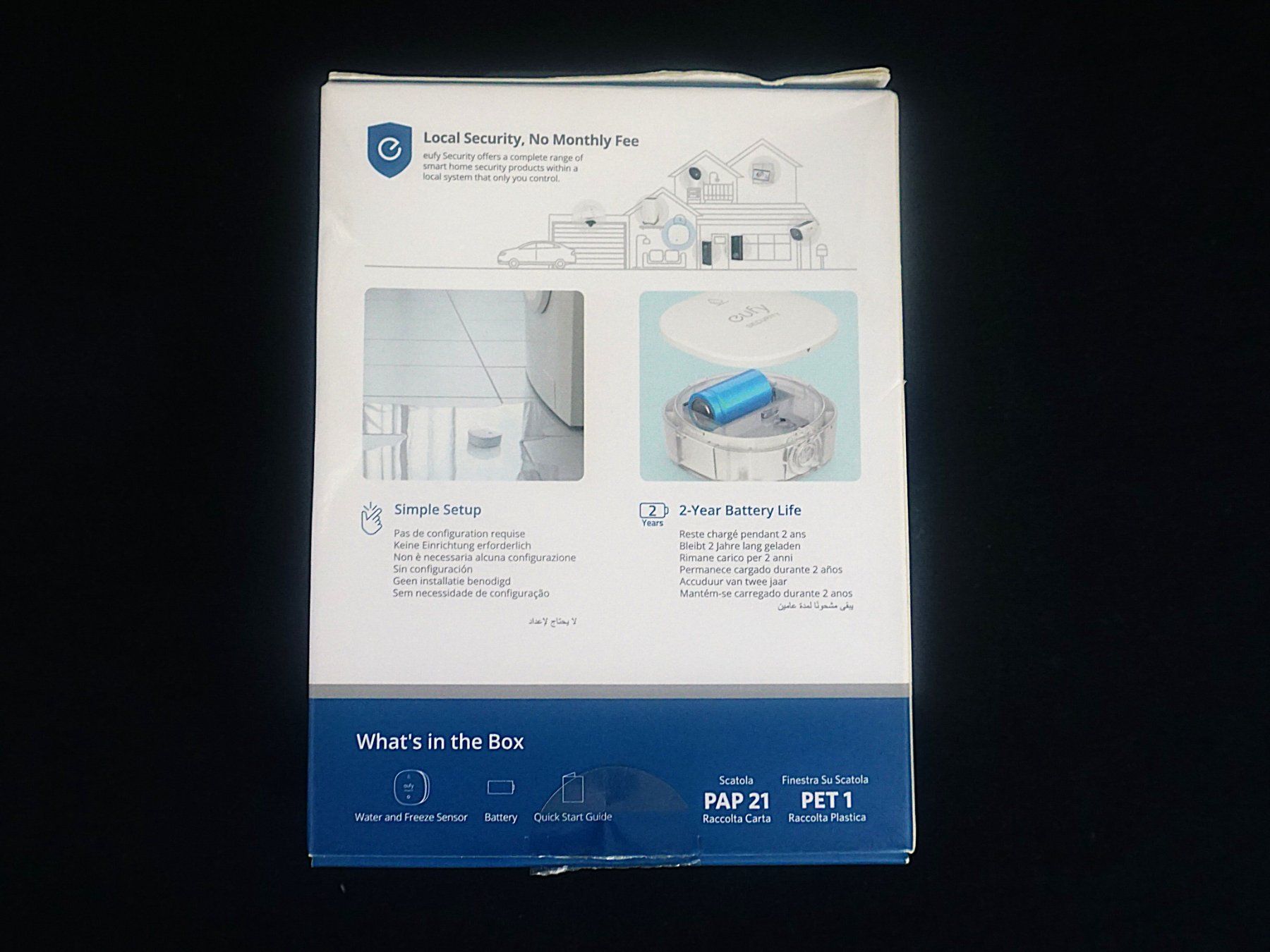 Eufy Sistemi d'allarme: Eufy Security Wasser und Frostsensor – Nuovo (secondo la descrizione) da Pratteln venduto da Restwert_Pratteln 1