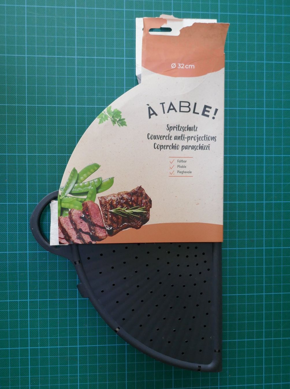 Appareils de cuisine: Spritzschutz . À Table! . Silikon . faltbar . 32 cm – Neuf avec emballage d'origine à Zollikofen par Willmac