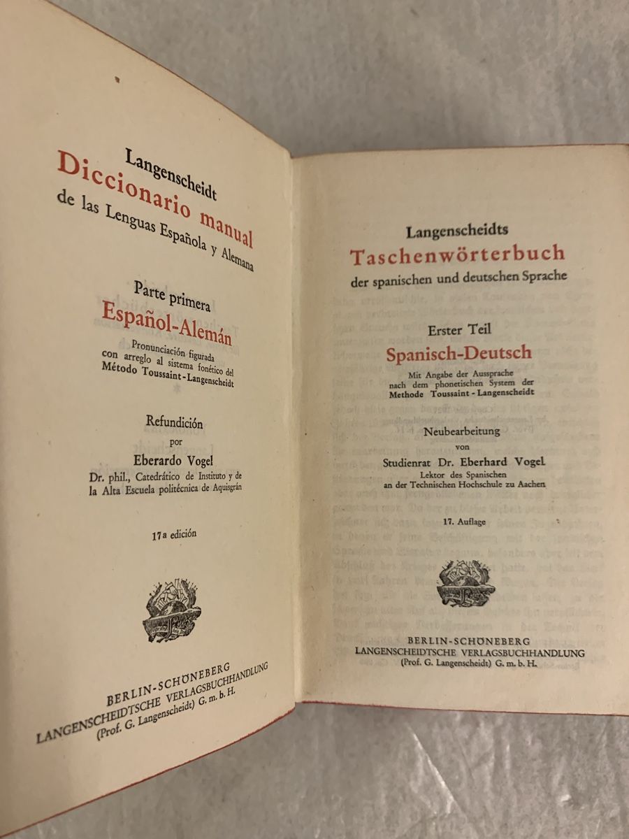 Bücher: Langenscheidts Taschenwörterbuch Spanisch-Deutsch – Gebraucht aus Erlenbach ZH von Ritschly 3