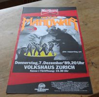 MANOWAR king of metal ORGINAL KONZERT PLAKAT 1989