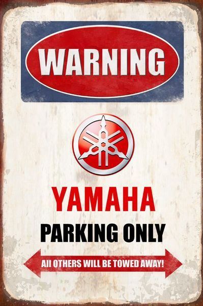 Yamaha Insegne: Rusty Blechschild-WARNING-YAMAHA PARKING ONLY-30X40 CM – Nuovo e nell'imballaggio originale da Rupperswil venduto da big-one-sale