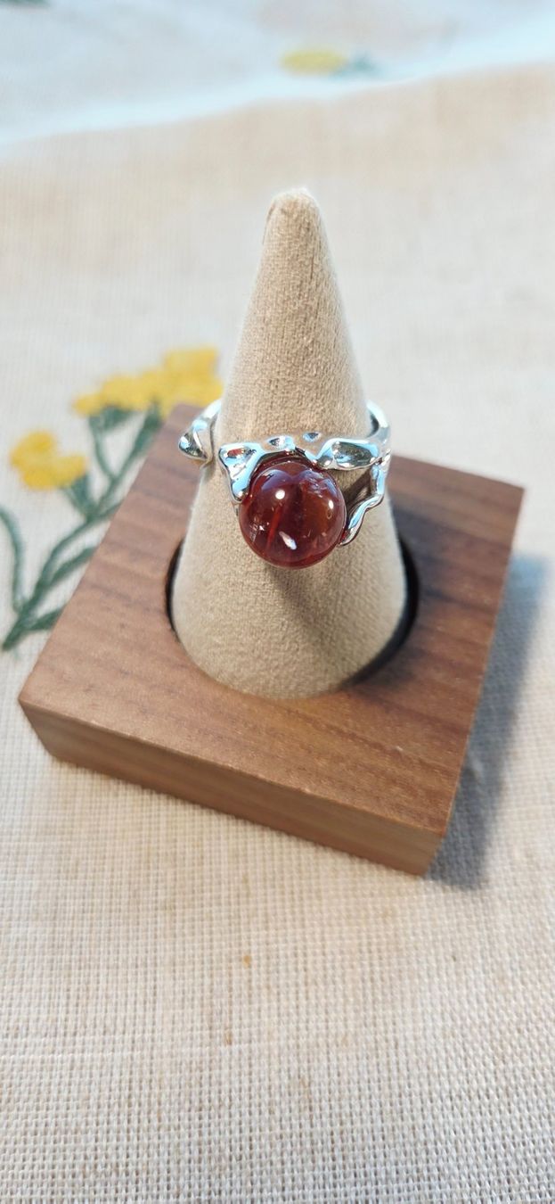 Anelli: NEW - S925 Flower Agate Open Ring (Adjustable) – Nuovo (secondo la descrizione) da Zürich venduto da cin_wcf6 3