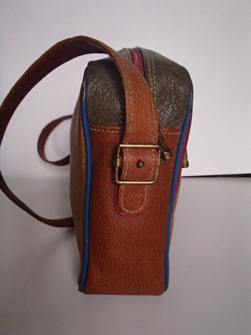 Borse da donna: 90er Jahre bunte Leder Handtasche "OTTONE GRIMALDI" – Usato da Schöfflisdorf venduto da pullux 2
