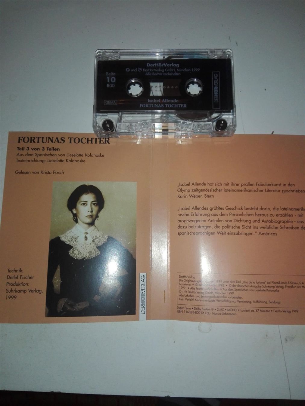 Musicassette: Fortunas Tochter (Isabel Allende) – Usato da St. Gallen venduto da elk2021 6