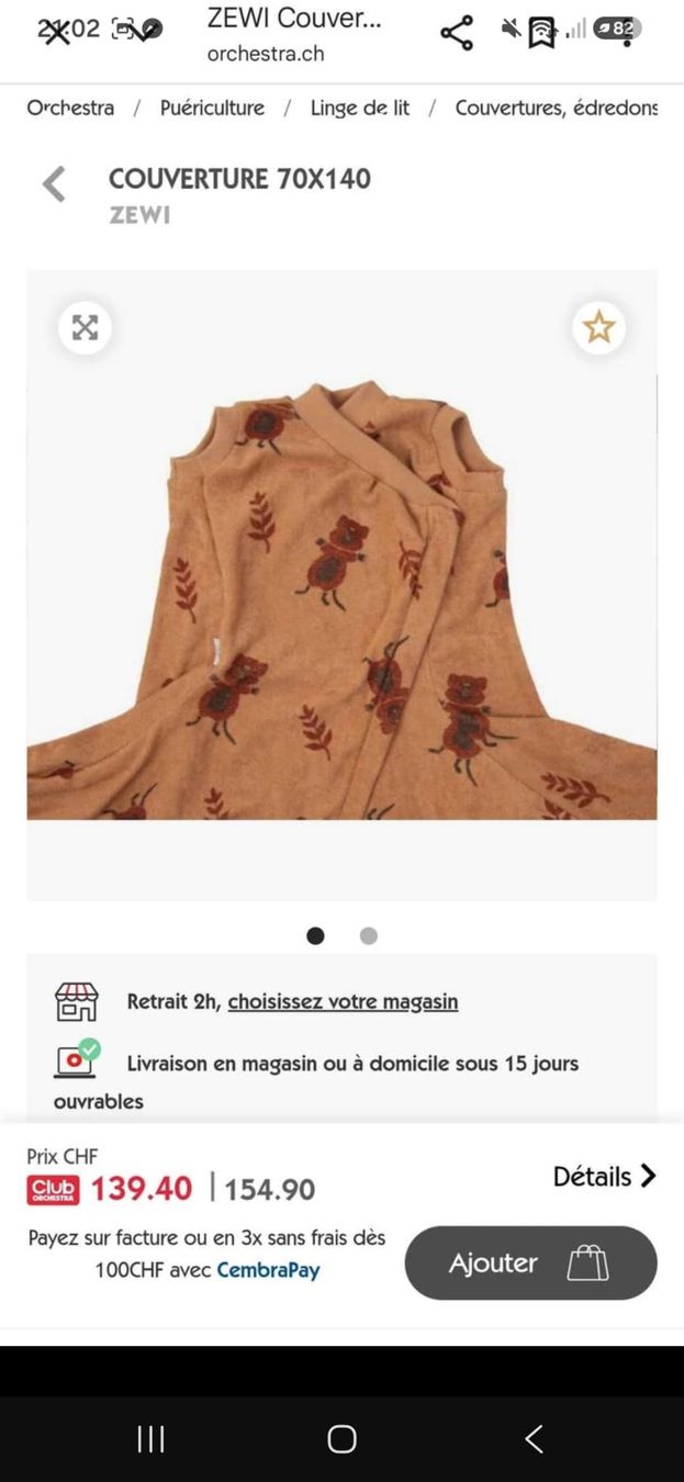 Zewi Coperte: Drap ZEWI – Nuovo (secondo la descrizione) da Brignon (Nendaz) venduto da dan_8jby 1
