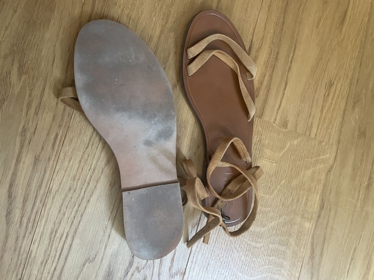 Scarpe da donna: Zign Ledersandalen Velours Leder – Usato da Zürich venduto da M500ZH 2
