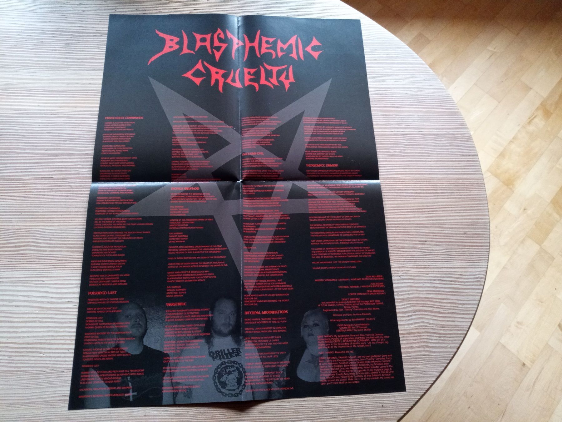 Dischi in vinile: Blasphemic Cruelty-Devil's Mayhem 12'' Red Vinyl LP lt 100 – Nuovo (secondo la descrizione) da Brienz BE venduto da INTERNALFIRE 3