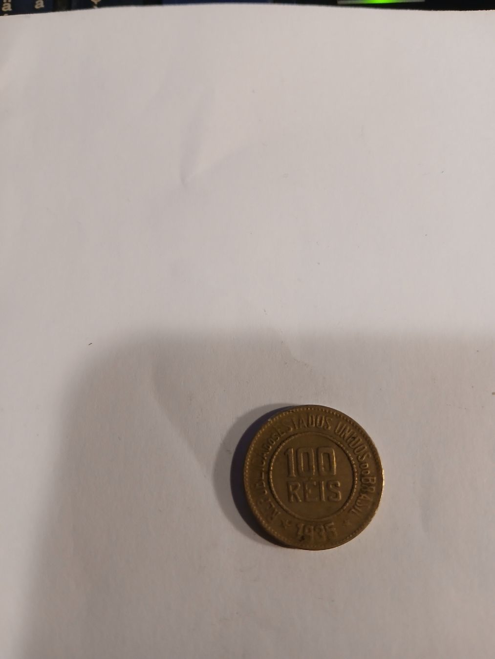 Tutti le monete: Pièce Brésil 100 Réis 1935 - Objet de collection! – Usato da Marly venduto da globetrotter1723