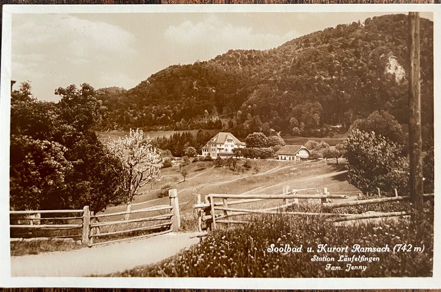 Cartoline postali: HÄFELFINGEN - Soolbad u. Kurort Ramsach 1938 – Usato da Lutry venduto da Ediego