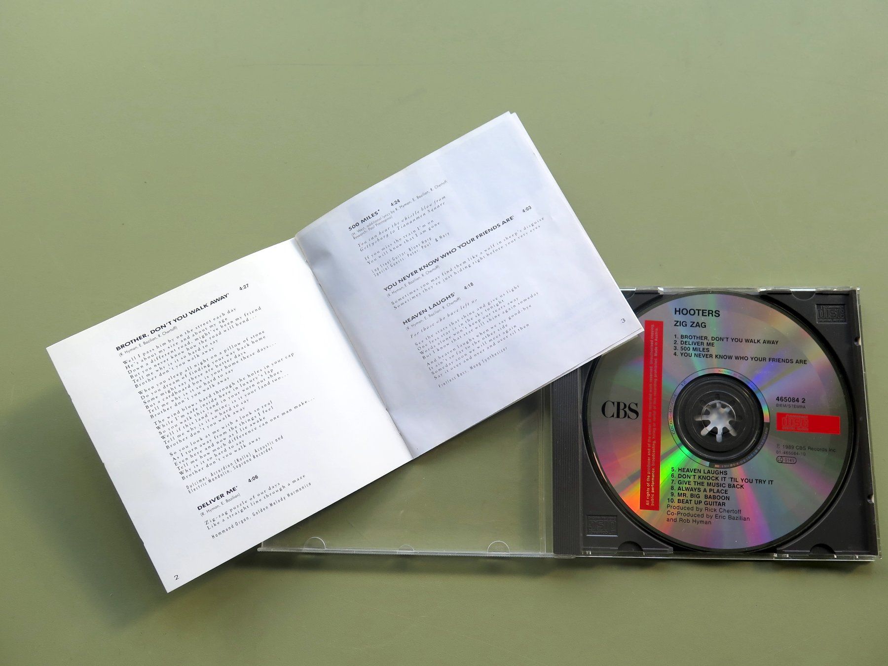 CD: (p) CD HOOTERS: Zig Zag, 1989 – Usato da Bern venduto da Balzamico 2
