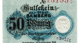 Bamberg Gutschein 50 Pfennig 1918 VZ+