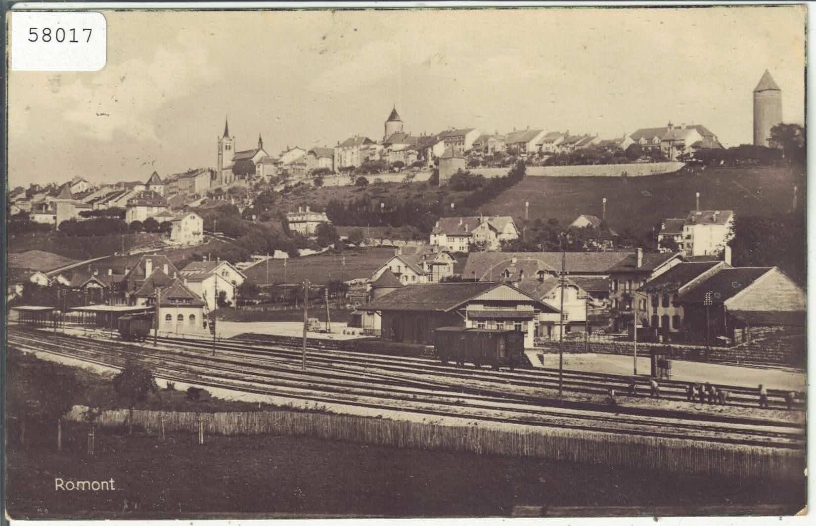 Cartoline postali: Romont - Gare - Bahnhof – Usato da Ettingen venduto da Kartenplanet