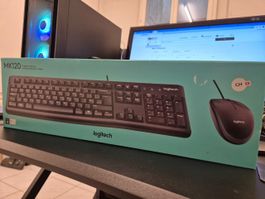 Neue Logitech MK120 USB Tastatur und Maus Set