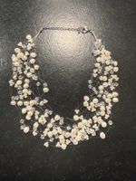 Achberger Süsswasserperlen-Kette mehrreihig - Brautschmuck