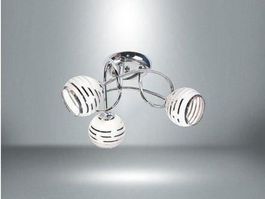LAYA Deckenlampe 3XE27 WEISS-CHROME