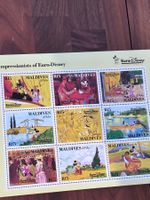 Euro Disney Resort Paris Briefmarken Rarität Malediven