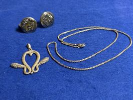 37 Gr. 800 Silber Schmuck gemischt