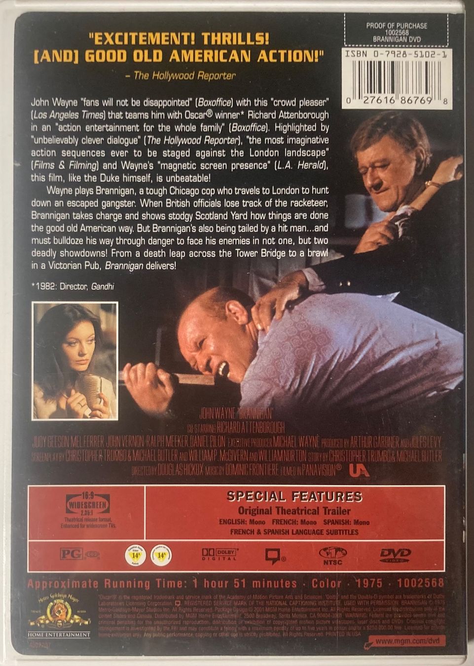Tutti i DVDs: JOHN WAYNE - BRANNIGAN – Usato da Poliez-Pittet venduto da Newtown-Records 1