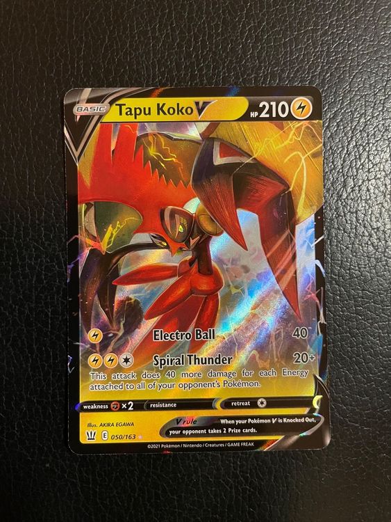 Battle Styles Tapu Koko V 50/163 Ab 1 Kaufen auf Ricardo